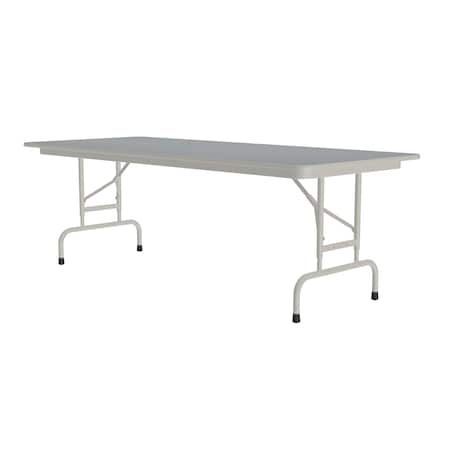 Correll CFA Adjustable TFL Folding Tables 30x96Gray Granite CFA3096TF-15
